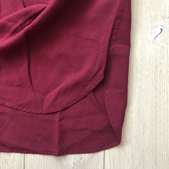 Uniqlo 1/2 Long Sleeve Blouse in Maroon Women’s Size S - Picture 6 of 12